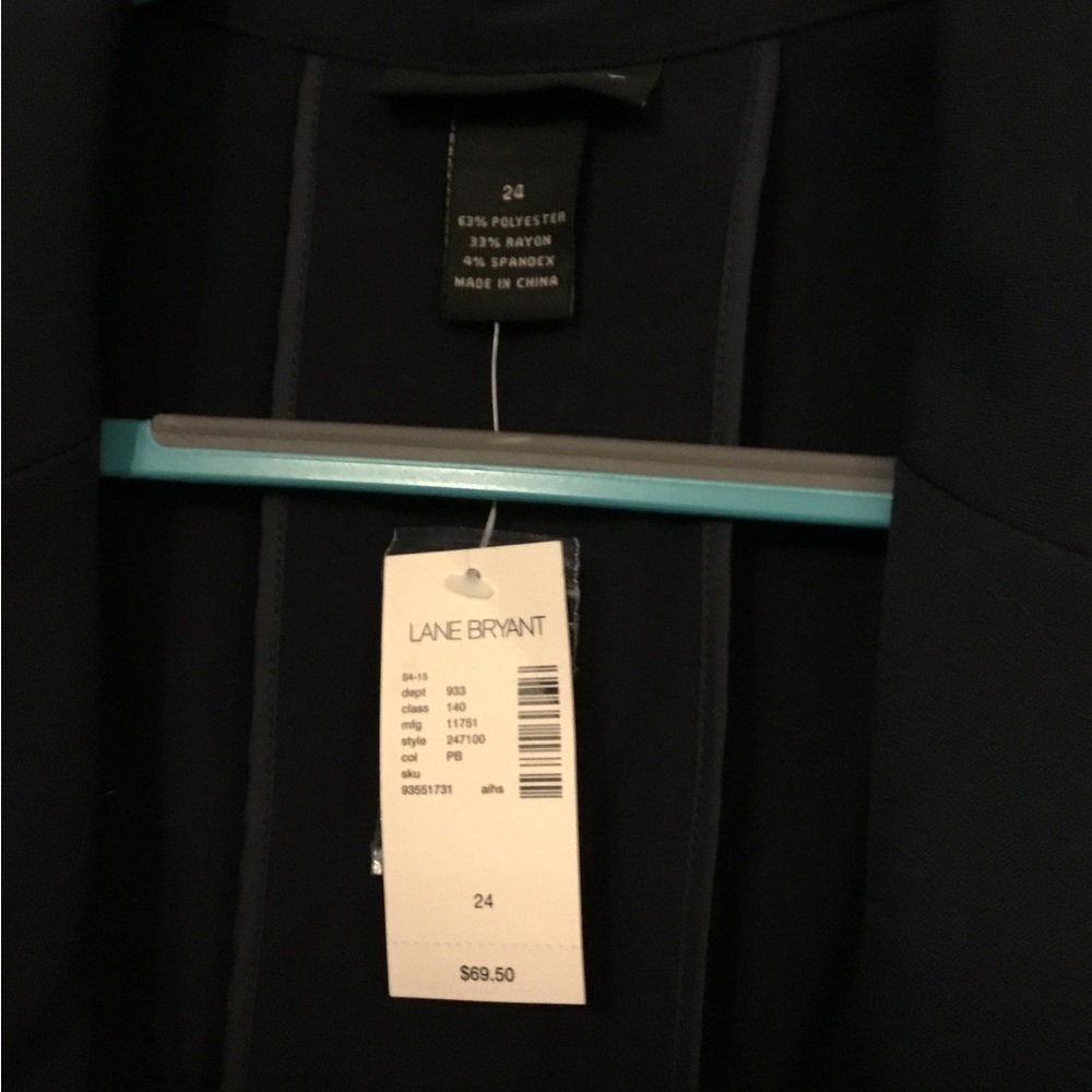NWT Lane Bryant dark navy blazer size 24